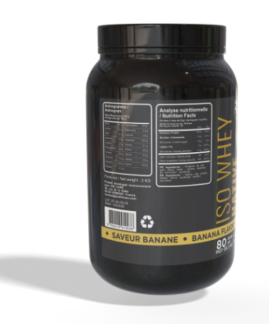بروتين مصل اللبن ISO WHEY NATIVE Zimfit – 2 كجم – موز